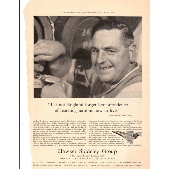 Hawker Siddeley Group Wall Decor Hawker Siddeley Group Aviation